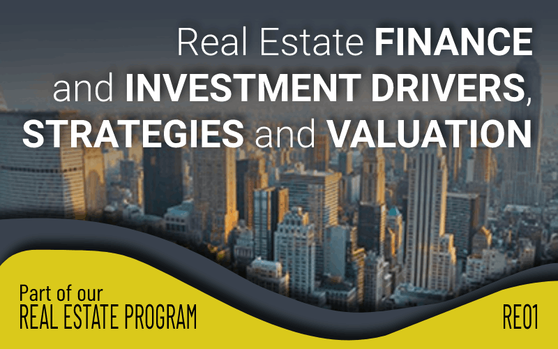 Real Estate Finance and Investment Drivers, Strategies and Valuation course