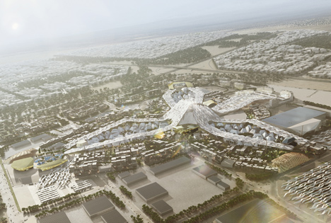 The masterplan of Expo 2020 in Dubai
